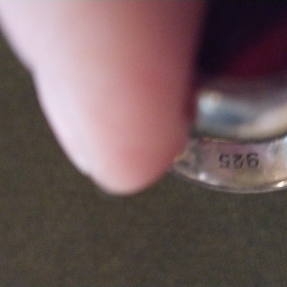 Thick sterling vintage carnelian ring size 6 1/2 - Picture 4 of 4